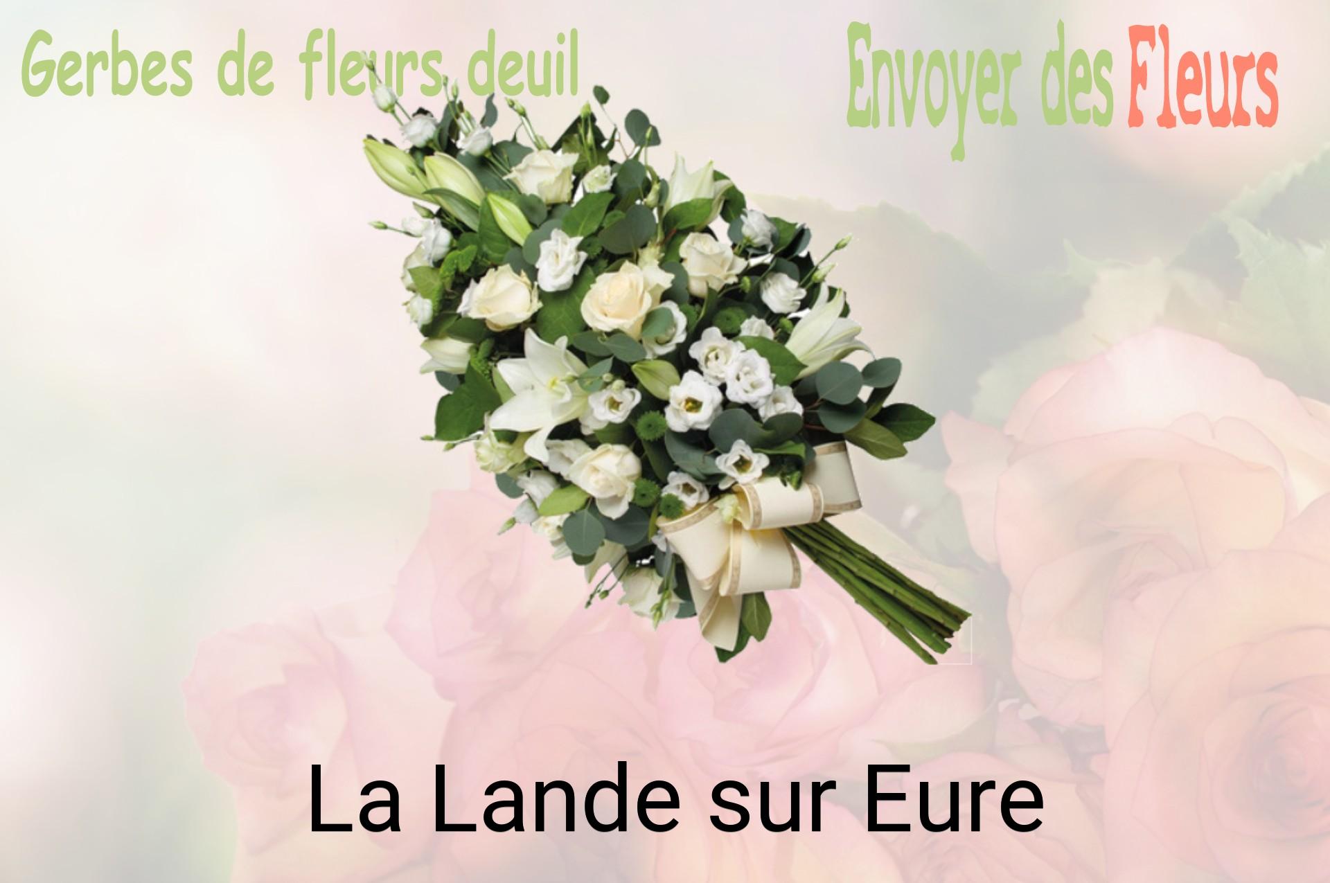 Gerbe de fleurs de deuil livrée à La Lande-sur-Eure